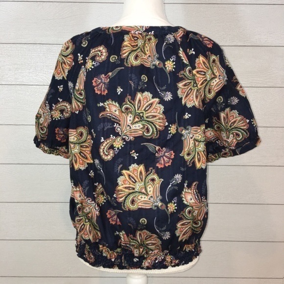 Tommy Hilfiger Navy Print Short Sleeve But… - Picture 3 of 6